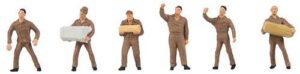 Ups Logistics Staff (6) Figure Set