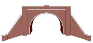 L/S TT:120 Kit Double Tunnel Portal & Walls Brick