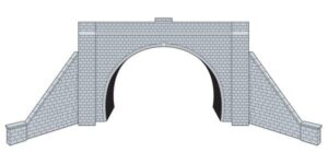 L/S TT:120 Kit Double Tunnel Portal & Walls Stone